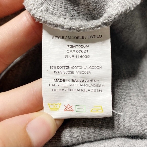 Never Lose HEDGE Long Sleeve Ribbed Henley Cotton Blend Minimalist Size Small - Picture 5 of 8